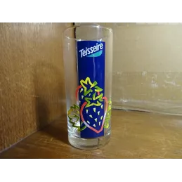 6 VERRES TEISSEIRE  FRAISE  HT 13.50CM