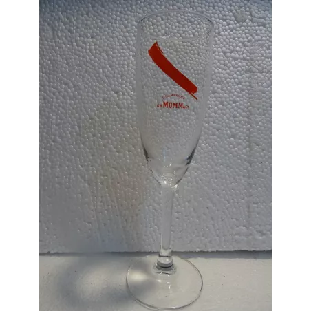 6 FLUTES CHAMPAGNE MUMM 8/10CL HT 17.30CM