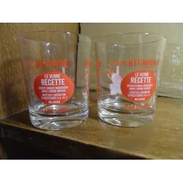 2 VERRES RHUM NEGRITA  HT 7.80CM
