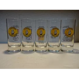 5 VERRES CUTTY SARK COLLECTOR 16/17CL HT 12.50CM