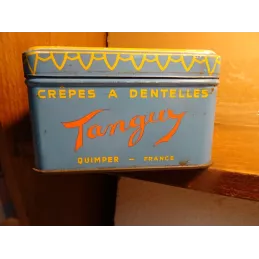 BOITE CREPES A DENTELLES TANGUY  QUIMPER 19CM X11.40CM X7CM