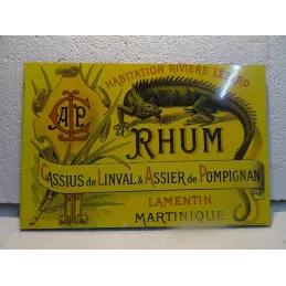 PLAQUE RHUM EN RESINE 30CM...