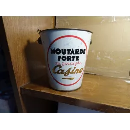 SEAU A MOUTARDE CASINO  HT 13.50CM