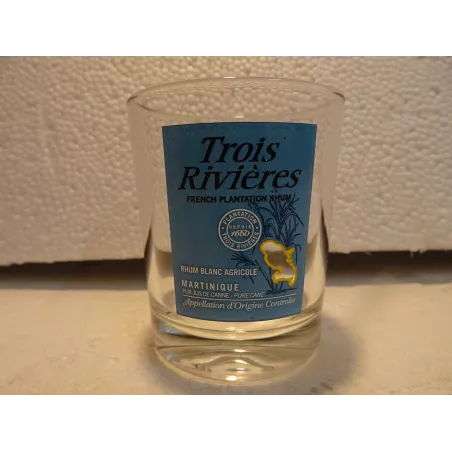 1 VERRE RHUM TROIS RIVIERES  HT 7.80CM