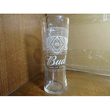 6 VERRES  BUD 25CL HT 16CM