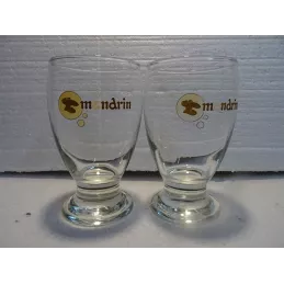 2 VERRES MANDRIN  25CL  HT 13CM