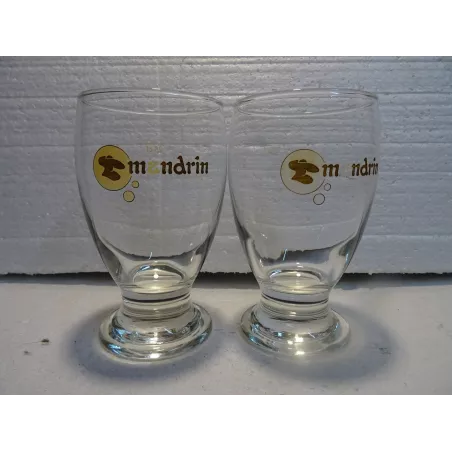 2 VERRES MANDRIN  25CL  HT 13CM