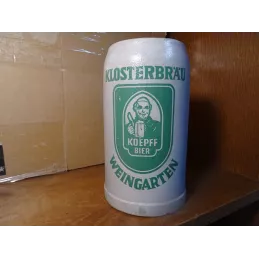 CHOPE  KLOSTERBRAU EN GRES 1 LITRE  HT 18.70CM