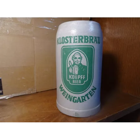 CHOPE  KLOSTERBRAU EN GRES 1 LITRE  HT 18.70CM