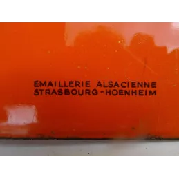 PLAQUE EMAILLEE   UNION DES MARCHANDS  GRAINIERS  58CM X42CM