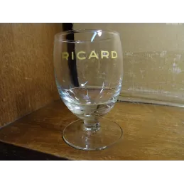 VERRE RICARD 17CL  ECRITURE JAUNE AVEC TRAIT DE DOSE  CL