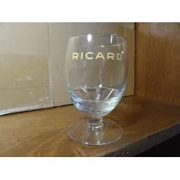 VERRE RICARD 17CL  ECRITURE JAUNE AVEC TRAIT DE DOSE  SEUL