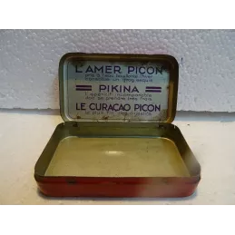 BOITE A CARTES  PICON EN TOLE 10.20CM 6.20CM X2.50CM
