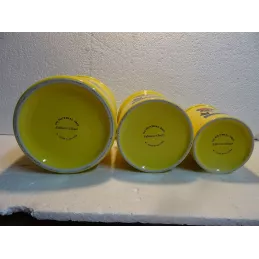 3 POTS BANANIA  HT 16CM  13CM  11CM