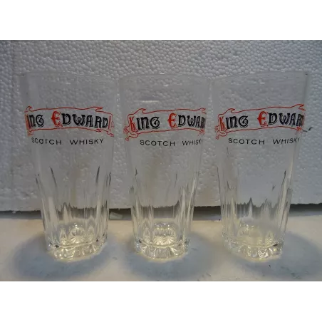 3 VERRES KING EDWARS  HT 12CM