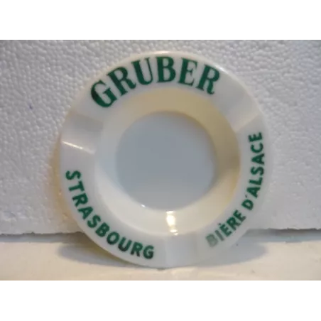 CENDRIER GRUBER EN OPALINE DIAMETRE  14.20CM