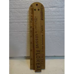 REGLE  CUISSON  EN BOIS  LESSIVE  FLOREAL LONGUEUR  19CM