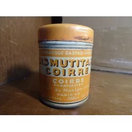 BOITE  BISMUTITANE  COIRRE HT 6.50CM  DIAMETRE  5.20CM