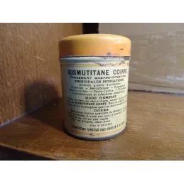 BOITE  BISMUTITANE  COIRRE HT 6.50CM  DIAMETRE  5.20CM
