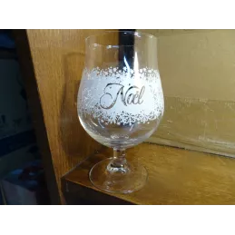 VERRE JENLAIN   NOEL 25/33CL HT 15.50CM