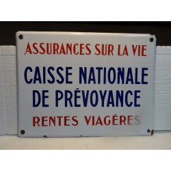 PLAQUE EMAILLEE  ASSURANCE...