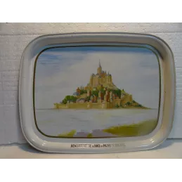 PLATEAU  BISCUITERIE  DE LA BAIE  DU MONT SAINT MICHEL  31CM X24CM