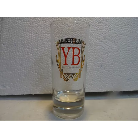 6 VERRES YB   SCOTCH WHISKY  17CL HT.12.50CM