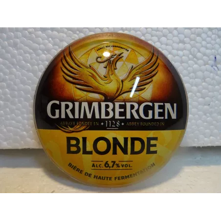 1/2 GLOBE GRIMBERGEN ( DEVANT DE POMPE A BIERE) BLONDE