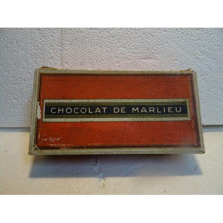 BOITE  CHOCOLAT MARLIEU EN CARTON  18.50CM X9.40CM X5 CM