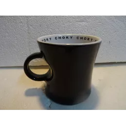 6 MUGS CHOKY  NOIR  HT 8.70CM
