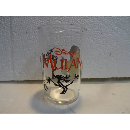 1 VERRE  AMORA  MULAN  DISNEY HT 9.50CM