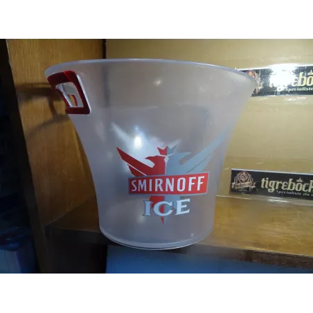 SEAU SMIRNOFF  HT 21CM  DIAMETRE  26CM  AVEC DECAPSULEUR