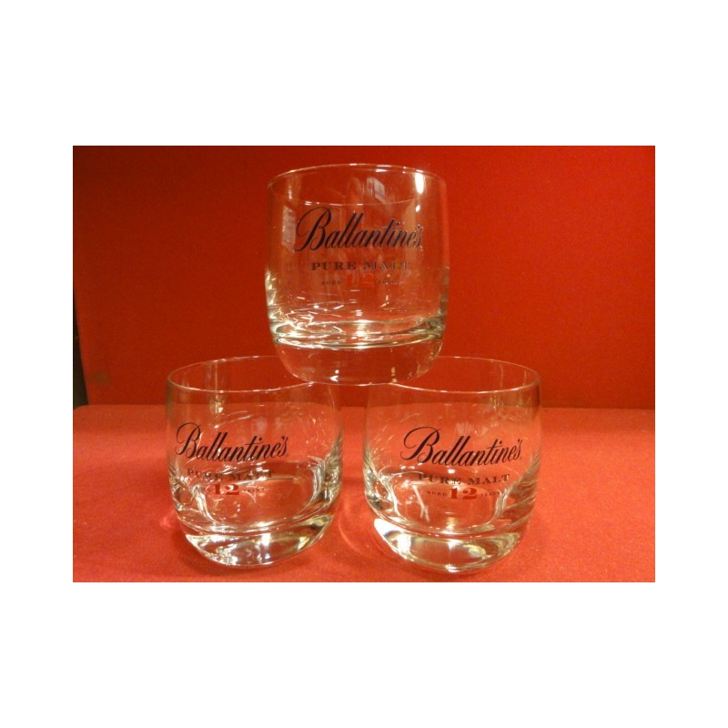 3 VERRES WHISKY BALLANTINES