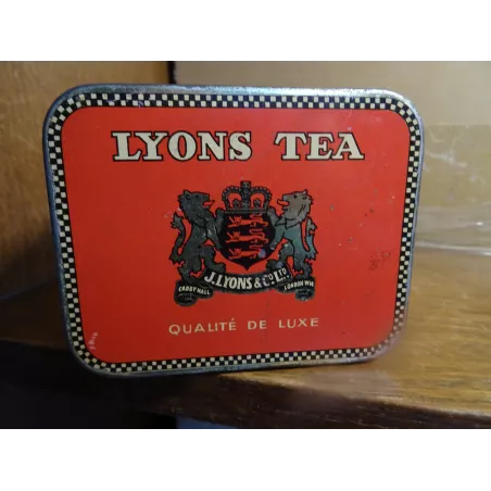 BOITE LYONS TEA  9.70CM X7.60CM X5.80CM