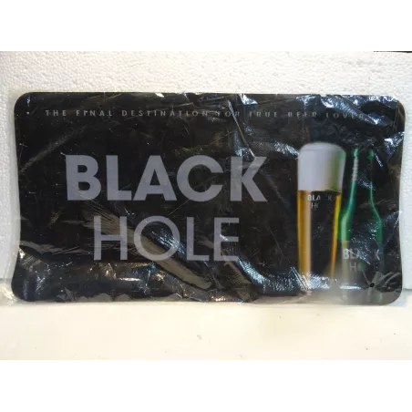 TAPIS  DE BAR  BLACK  HOLE EN MOUSSE  40CM X22CM