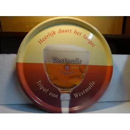 PLATEAU  WESTMALLE  EN RESINE  DIAMETRE 44CM