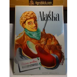 PRESENTOIR EN CARTON GLACE  ALASKA  41CM X30CM