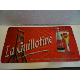 TAPIS DE BAR  LA GUILLOTINE 41CM X22CM