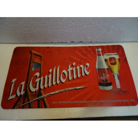 TAPIS DE BAR  LA GUILLOTINE 41CM X22CM