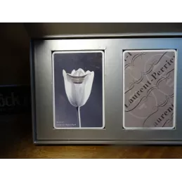 COFFRET DE 2 JEUX DE CARTES  LAURENT PERRIER