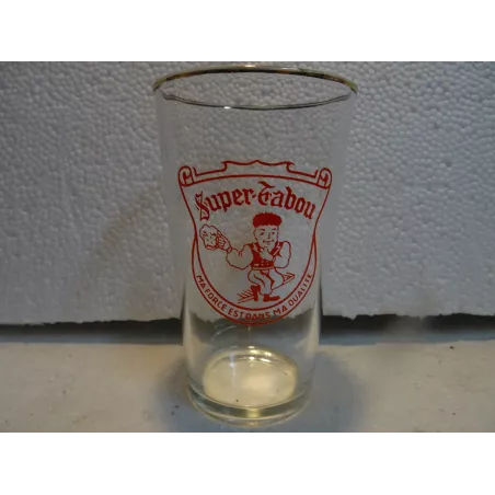 1 VERRE SUPER TABOU 25CL  NAIN D'ALSACE  HT 11.90CM