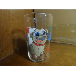 1 VERRE  AMORA DISNEY  LE MONDE DE BINGO & ROLLY HT 10CM