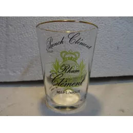 6 VERRES RHUM  CLEMENT 10CL HT.8.50CM