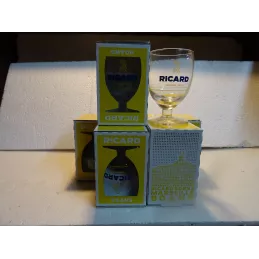 6 VERRES RICARD BALLON  17CL  LES 90ANS BORN A MARSEILLE
