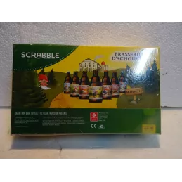 1 BOITE  JEU SCRABLE  BRASSERIE D'ACHOUFFE 21.70CM X13CM