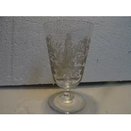 1 VERRE  SOUVENIR DE LOURDES HT 12.60CM