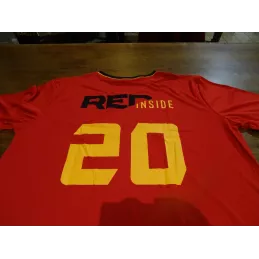 MAILLOT  DE FOOT  JUPILER  RED INSIDE TAILLE XL