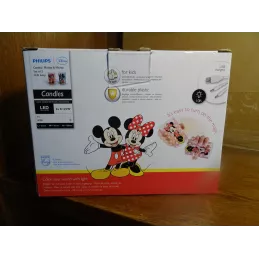 COFFRET 2 LAMPES A LED MICKEY ET MINNIE  AVEC PRISE USB