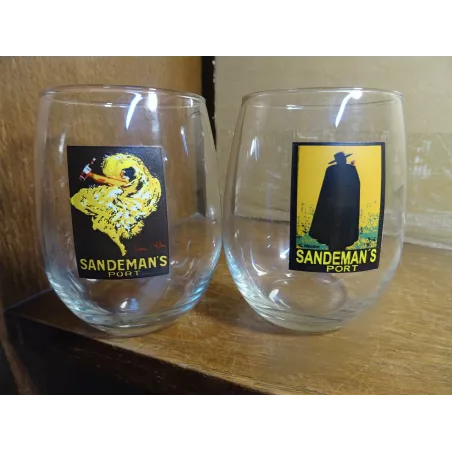 2 VERRES SANDEMAN'S HT. 10CM