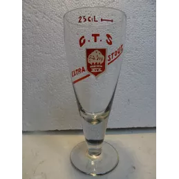 1 VERRE C.T.S EXTRA STOUT 25CL HT 18CM